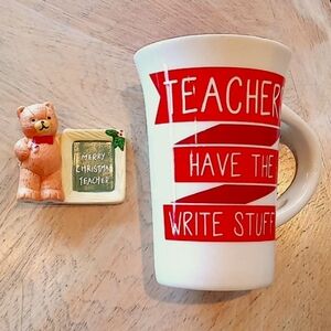 Our Name is Mud®Ceramic Mug combo with bear teacher's gifts